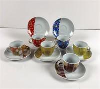 Set of Demitasse Cups & Saucers