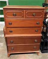 Vintage Cherry Wood Chest of Drawers