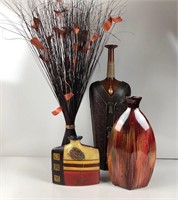 Three Decorative Vases and More
