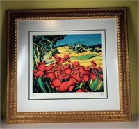 Framed Lithograph by L.H. Nelly