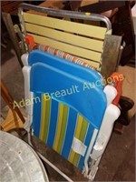 4 ASSORTED LAWN CHAIRS