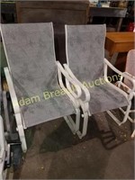 METAL FRAME PATIO CHAIRS