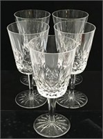 5 WATERFORD WATER GLASSES