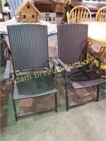 2 FOREVER WICKER FOLDING CHAIRS