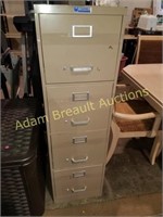 4 DRAWER METAL FILING CABINET