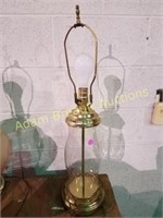CLEAR GLASS TABLE LAMP