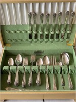 William Rogers Silver Plated Flatware Set Service