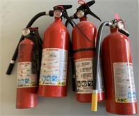 Fire Extinguishers, Some Partially Used