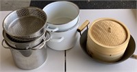 Pots, Pans, Wok, Bamboo Steamer