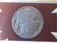 FRAMED INDIAN CHIEF PICTURE  W/ BUFFALO NICKEL