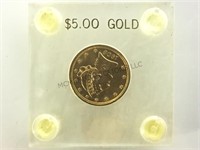 1908 $5 GOLD COIN ENCASED