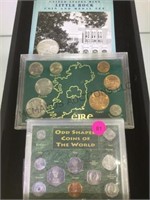 ODD SHAPED COINS OF THE WORLD,FOREIGN COINS & MORE