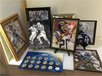 GROUP OF AUTOGRAPHED SPORTS PHOTOS & MORE