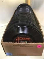BOX OF 45 VINYL RECORDS, QUEEN, ROBERTA FLACK