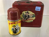 VINTAGE HOPALONG CASSIDY METALTHERMOS & LUNCH BOX