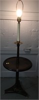 Floor Lamp Table With Brass Paw Feet