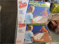 2 - Table Top Shuffle Board with "Roller Action"