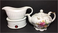 Musical Tea Kettle with Gold Toned Trim