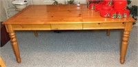 Ashley Furniture Pine Dining Table with