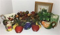 Fitz & Floyd Fruit Pieces, Resin Wall Art-