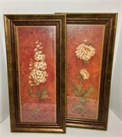 Pair of Pamela Hadding Framed Floral
