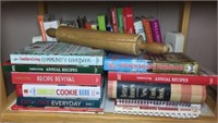 Cook Books & Rolling Pin