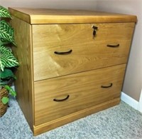 Locking Two Drawer Office Cabinet