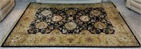 Sphinx Wool Area Rug Black and Gold Tones