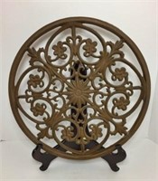 Wrought Iron Medallion on Stand