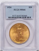 $20 1924 PCGS MS66