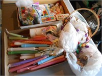 Box of Candles and Crafting Materials