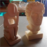 2 6 1/2"Tall Figures 1 was Made in Greece