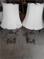 2 Large Table Lamps 33"Tall with Shades
