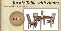 Rustic Table with Chairs