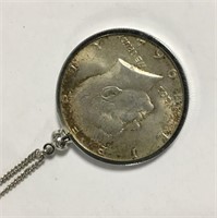 1964 Kennedy Half Dollar Pendant