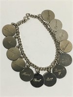 Sterling Silver  Charm Bracelet