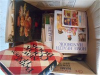 Box of Cook Books and Misc.