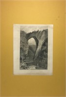W. H. Bartlett Engraving, Natural Bridge, Virginia