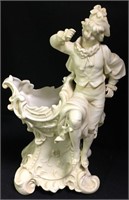 White Porcelain Figural Vase