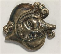 Sterling Silver Figural Pin By Coro