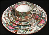 Oriental Hand Decorated Porcelain Dinnerware Set