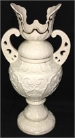 Belleek Porcelain Double Handled Vase