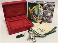 LADIES ROLEX OYSTER PERPETUAL W/BOX & PAPERS