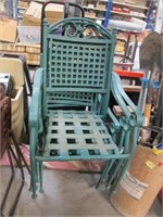 5 Metal Patio Chairs