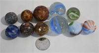 Vintage Marble Lot - Clay Shooters / Glass / Agate