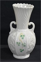 Belleek Shamrock Vase