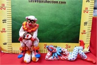 11 - TWO BIG CLOWNS / JESTERS FOR HOME DECOR