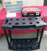 348 - HARDPLASTIC TOOL STAND & NAIL/BITS HOLDER