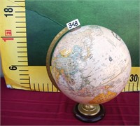 348 - VINTAGE WORLD GLOBE