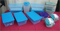 348 - GREAT SET OF PLASTIC WARE INCLUDES PITCHER